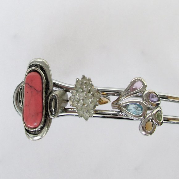 Collection Lot Bundle 14 Costume Jewelry Rings Size 6-6.75 - Picture 10 of 14